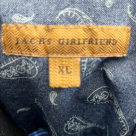 JACHS Girlfriend Blue Plaid Casual Button-Down Shirt - Picture 2 of 8